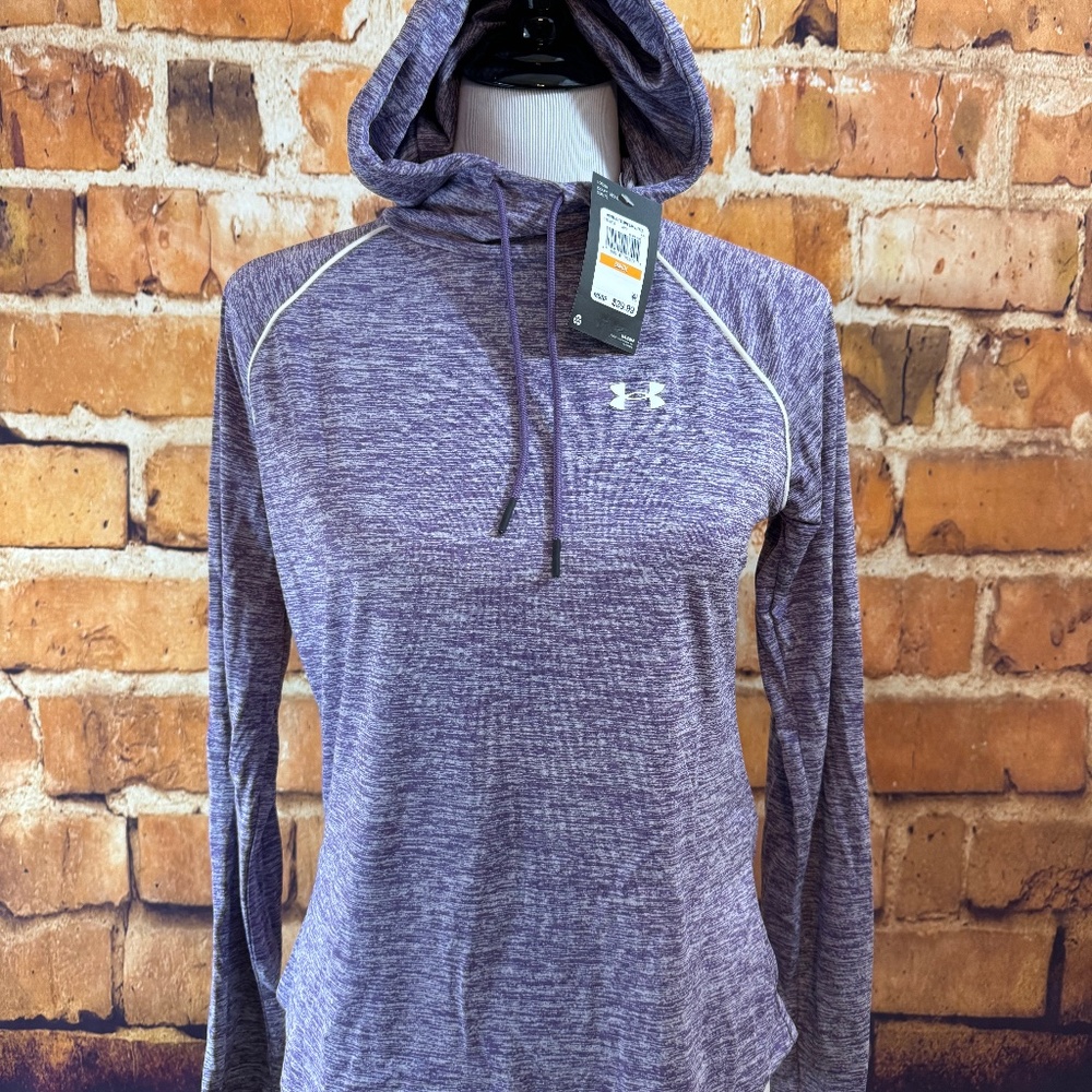 Purple Under Armour pullover NWT